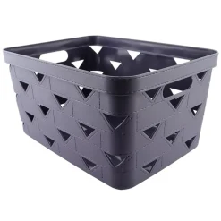 CESTO CESTINO PORTATUTTO OGGETTI ORGANIZZATORE RETTANGOLARE 34X24.6X17.8CM 10720