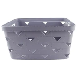 CESTO CESTINO PORTATUTTO OGGETTI ORGANIZZATORE RETTANGOLARE 34X24.6X17.8CM 10720