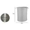 CESTO CONTENITORE PORTA BIANCHERIA BUCATO GIOCHI PIEGHEVOLE 42X50CM GRIGIO 79855