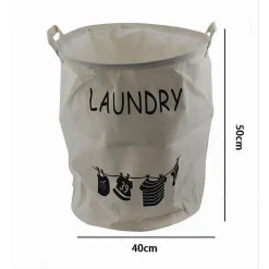 CESTO PORTA BIANCHERIA SACCA CON MANICI PANNI SPORCHI BAGNO CASA 40X50 CM 10471