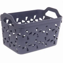 CESTO PORTA OGGETTI CESTINO PORTA TUTTO CON MANIGLIE 26X17X17 CM ASSORTITI 10725