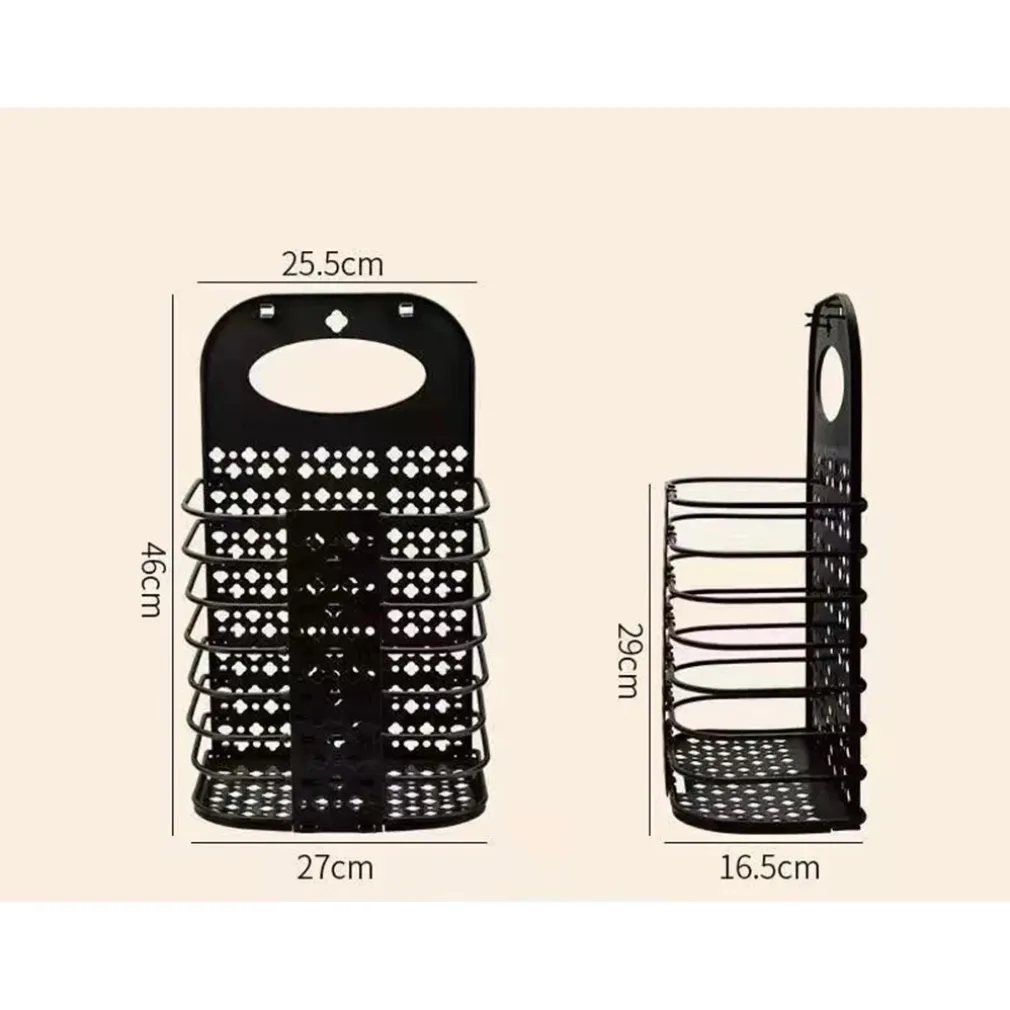 CESTO PORTABIANCHERIA PIEGHEVOLE A PARETE SALVASPAZIO CON MANICO CAMERA SOGGIORNO BAGNO