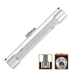 CHIAVE A BUSSOLA TUBO ESAGONALE DA 160 MM DOPPIE BOCCHE ESAGONALI 16-17 MM 97552