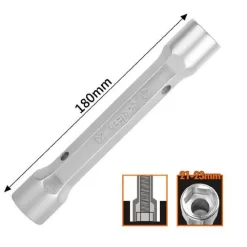 CHIAVE A BUSSOLA TUBO ESAGONALE DA 180 MM DOPPIE BOCCHE ESAGONALI 21-23 MM 97555