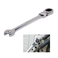 CHIAVE A CRICCHETTO COMBINATA 12MM TESTA PIEGHEVOLE CROMO VANADIO UTENSILE 91734