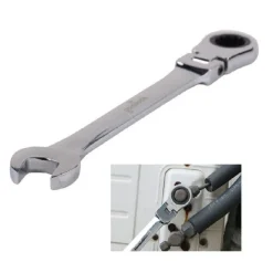 CHIAVE A CRICCHETTO COMBINATA 21MM TESTA PIEGHEVOLE CROMO VANADIO UTENSILE 91742