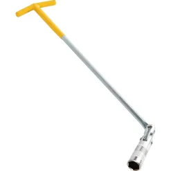 CHIAVE CANDELA SNODATA 50CM DIAMETRO 21 MM MANUTENZIONE AUTO IMPUGNATURA GOMMATA