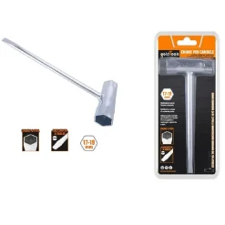 CHIAVE COMBINATA PER CANDELE A PIPA 17-19 MM CACCIAVITE A TAGLIO MOTOSEGHE 57259