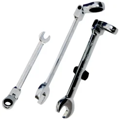 CHIAVE COMBINATE A CRICCHETTO CHROME VANADIUM CON TESTA SNODABILE MISURA MM