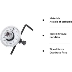 CHIAVE DINAMOMETRICA REGOLABILE A 360° GRADI ATTACCO DA 1/2