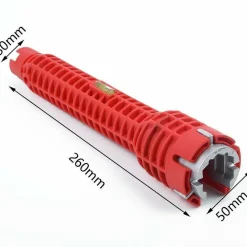 CHIAVE MULTIUSO MULTIFUNZIONE PER RACCORDI RUBINETTI UTILIZZO IN SPAZI STRETTI