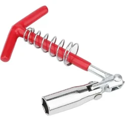CHIAVE PER CANDELE REGOLABILE IMPUGNATURA A T RIPARAZIONE AUTO PRESA CANDELA 16MM