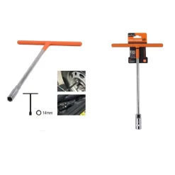 CHIAVE POLIGONALE IMPUGNATURA TIPO A T DA 14 MM CON BUSSOLA ESAGONALE CR-V 91610