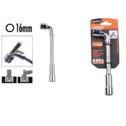 CHIAVE TIPO L BUSSOLA 16MM BOCCA ESAGONALE CROMO VANADIO ACCIAIO 91624 FERRAMENTA