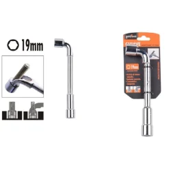 CHIAVE TIPO L BUSSOLA 19MM BOCCA ESAGONALE CROMO VANADIO ACCIAIO 91627 FERRAMENTA