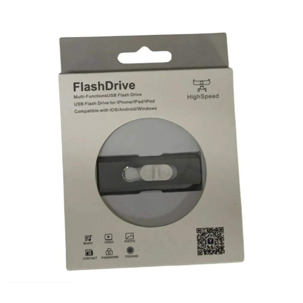 CHIAVETTA PEN DRIVE FLASHDRIVE DA 128GB 4 IN 1 USB PER IPHONE IOS ANDROID TYPE C