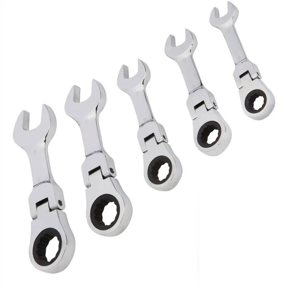 CHIAVI COMBINATE A CRICCHETTO NANE SET DA 5 PEZZI 10 12 13 17 19 MM ART. 04384