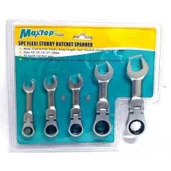 CHIAVI COMBINATE A CRICCHETTO NANE SET DA 5 PEZZI 10 12 13 17 19 MM ART. 04384