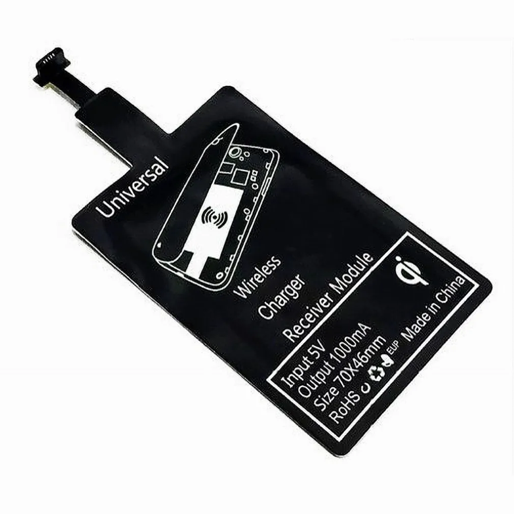 CHIP RICARICA WIRELESS ADATTATORE 5PIN MICRO USB UNIVERSALE RICEVITORE 1000MAH MAXTECH