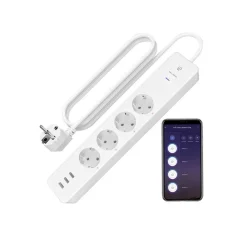 CIABATTA MULTIPRESA SMART INTELLIGENTE WIFI CON 4 PRESE AC 3 PORTE USB M3SU411-EU