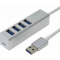 CIABATTA USB MULTIPRESA HUB CON 4 PORTE USB 3.0 + MICRO USB PER PC E LAPTOP