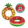 CIAMBELLA GALLEGGIANTE SALVAGENTE GONFIABILE MARE PISCINA FORMA ANGURIA ANANAS 019960