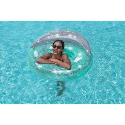 CIAMBELLA GONFIABILE DREAM GLITTER 117 X 117 CM SALVAGENTE CON 2 MANIGLIE 43509