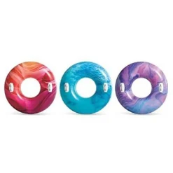 CIAMBELLA GONFIABILE NATURE MARE PISCINA 91CM CON MANIGLIE COLORI ASSORTITI 56267