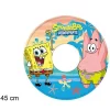 CIAMBELLA GONFIABILE SPONGEBOB MARE PISCINA NUOTO PER BAMBINI SALVAGENTE 45 CM