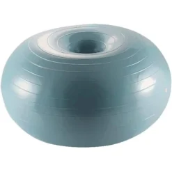 CIAMBELLA PALLA GONFIABILE ALLENAMENTO ESERCIZIO YOGA PILATES CON POMPA GRIGIO