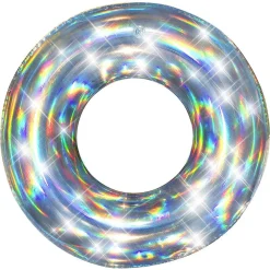 CIAMBELLA SALVAGENTE GONFIABILE IRIDESCENTE 107 CM MARE SPIAGGIA PISCINA 36240