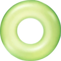 CIAMBELLA SALVAGENTE GONFIABILE PER BAMBINI TRASPARENTE NEON NUOTO 76 CM 36024