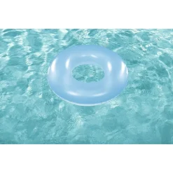 CIAMBELLA SALVAGENTE GONFIABILE PER BAMBINI TRASPARENTE NEON NUOTO 76 CM 36024