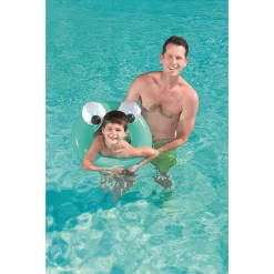 CIAMBELLA SALVAGENTE GONFIABILE BAMBINI 3-6ANNI OCCHI MOBILI 61CM 3 COLORI 36114