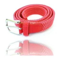 CINTA CINTURA DONNA INTRECCIATA ROSSA 111 GLAMOUR FASHION ALLA MODA