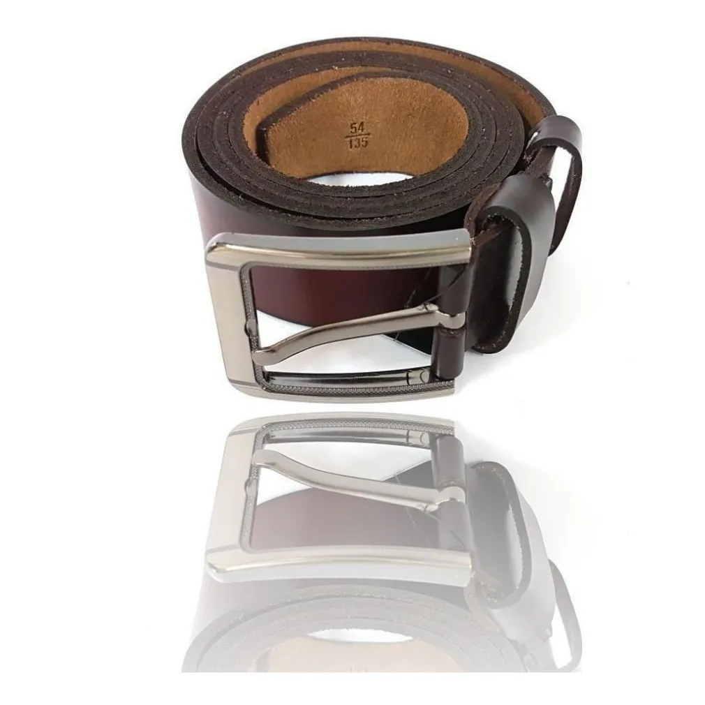 CINTA CINTURA UOMO PELLE MARRONE UNOUNOUNO GLAMOUR FASHION ALLA MODA