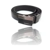 CINTA CINTURA UOMO PELLE NERA ROLENDIO ELEGANTE GLAMOUR FASHION ALLA MODA