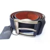 CINTA CINTURA UOMO PELLE BLU M1291 ELEGANTE GLAMOUR FASHION ALLA MODA
