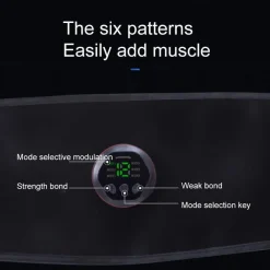 CINTURA ADDOMINALE ALLENAMENTO 6 MODALITÀ TRAINER ELETTRICO DIMAGRANTE MASSAGGIO