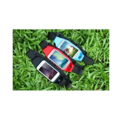 CINTURA CON TASCHE ZIP SPORT BELT MARSUPIO PORTA SMARTPHONE CELLULARI 4,7"