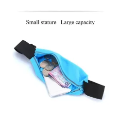 CINTURA CON TASCHE ZIP SPORT BELT MARSUPIO PORTA SMARTPHONE CELLULARI 4,7