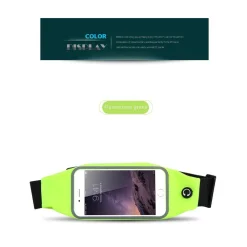 CINTURA CON TASCHE ZIP SPORT BELT MARSUPIO PORTA SMARTPHONE CELLULARI 4,7