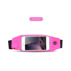 CINTURA CON TASCHE ZIP SPORT BELT MARSUPIO PORTA SMARTPHONE CELLULARI 4,7