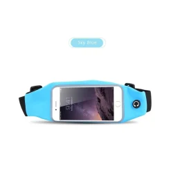 CINTURA CON TASCHE ZIP SPORT BELT MARSUPIO PORTA SMARTPHONE CELLULARI 4,7