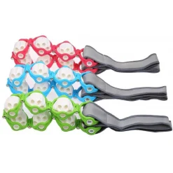 CINTURA FASCIA MASSAGGIANTE ROPE 100CM RULLI 6 SFERE CORDA ATTREZZO ADDOMINALI