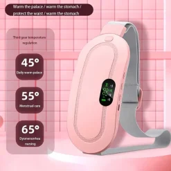 CINTURA RISCALDANTE PORTATILE A BATTERIA USB 4 MODALITÀ MASSAGGIO PER MESTRUAZIONI SOLLIEVO