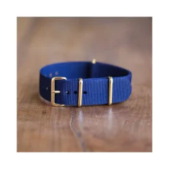 CINTURINO IN NYLON UNIVERSALE RICAMBIO OROLOGIO LARGHEZZA 20MM BLU