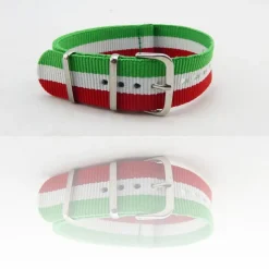CINTURINO IN NYLON UNIVERSALE RICAMBIO OROLOGIO LARGHEZZA 20MM ITALIA