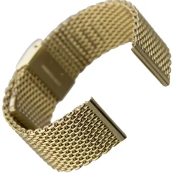 CINTURINO MAGLIA MILANO UNIVERSALE RICAMBIO OROLOGIO LARGHEZZA 20MM ORO