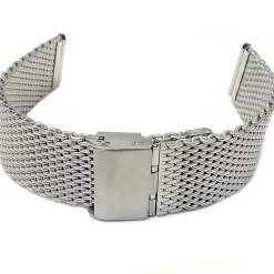 CINTURINO MAGLIA MILANO UNIVERSALE RICAMBIO OROLOGIO LARG 20MM SILVER